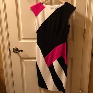 Color Block Maggy London Dress (size 4)